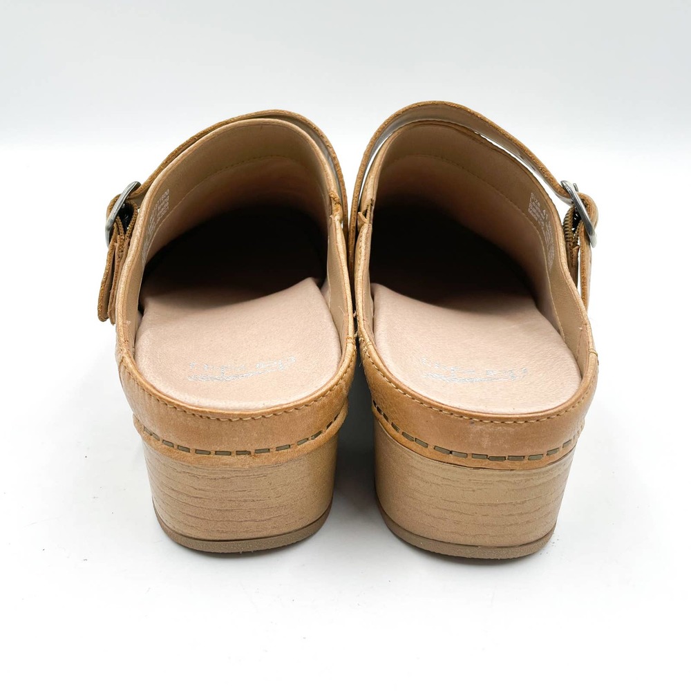 Dansko Tan Leather Mules - Picture 5 of 10